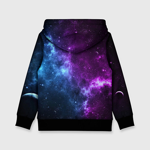 Детская толстовка Сотворение космонавт и водолаз / 3D-Черный – фото 2