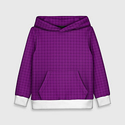 Детская толстовка Ярко-фиолетовый однотонный с рисуноком