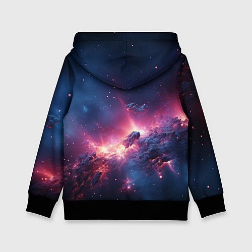 Детская толстовка Взрыв в космосе / 3D-Черный – фото 2