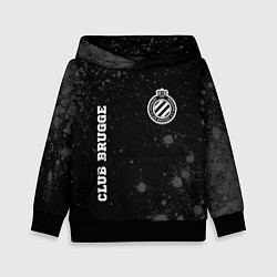 Толстовка-худи детская Club Brugge sport на темном фоне вертикально, цвет: 3D-черный