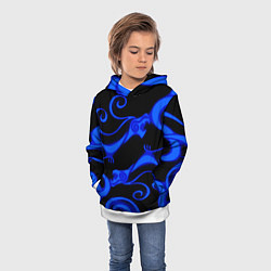 Толстовка-худи детская Призрачное тату дракона, цвет: 3D-белый — фото 2