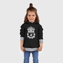 Толстовка-худи детская Liverpool fc club, цвет: 3D-меланж — фото 2