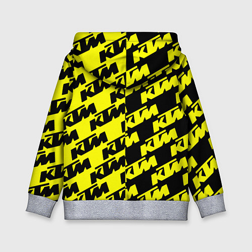 Детская толстовка KTU жёлто чёрный стиль / 3D-Меланж – фото 2
