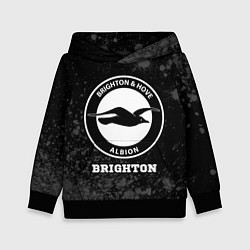 Толстовка-худи детская Brighton sport на темном фоне, цвет: 3D-черный