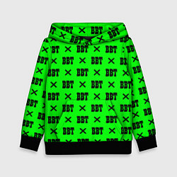 Детская толстовка BBT logo green steel