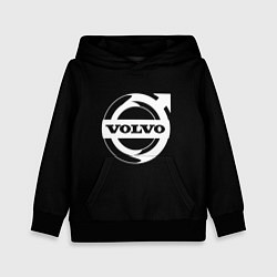 Толстовка-худи детская Volvo white logo, цвет: 3D-черный