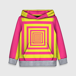 Детская толстовка Желтые квадраты трансформация