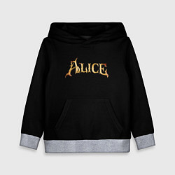 Толстовка-худи детская Alice american mcgee, цвет: 3D-меланж