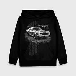 Толстовка-худи детская Шелби мустанг, цвет: 3D-черный