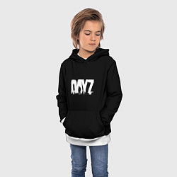 Толстовка-худи детская Dayz logo white, цвет: 3D-белый — фото 2