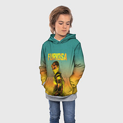 Толстовка-худи детская Mad Max - Furiosa, цвет: 3D-меланж — фото 2