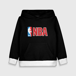 Толстовка-худи детская NBA logo, цвет: 3D-белый