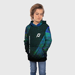 Толстовка-худи детская Need for Speed glitch blue, цвет: 3D-черный — фото 2