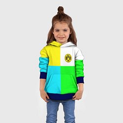 Толстовка-худи детская Borussia color cport, цвет: 3D-синий — фото 2