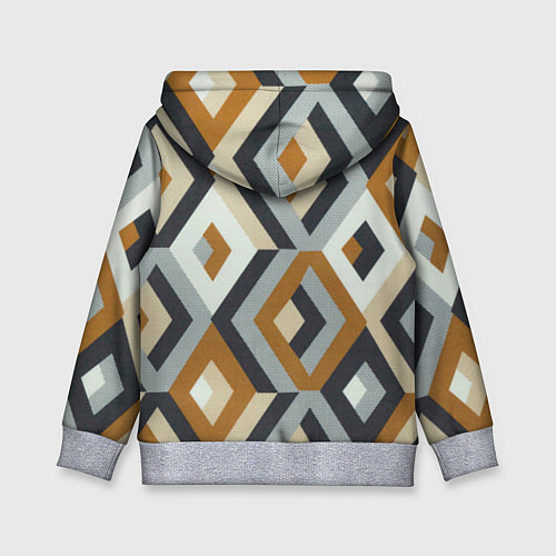 Детская толстовка Ромбы эскада / 3D-Меланж – фото 2