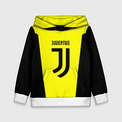 Толстовка-худи детская Juventus sport geometry yellow, цвет: 3D-белый