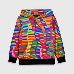 Детская толстовка Абстрактная полноцветная живопись