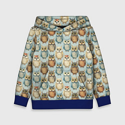Детская толстовка Совы птицы паттерн