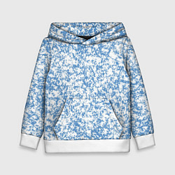 Детская толстовка Пёстрый бело-голубой