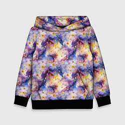 Детская толстовка Акварельное небо с созвездиями