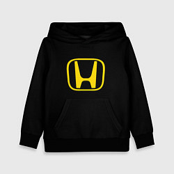 Толстовка-худи детская Honda yellow, цвет: 3D-черный
