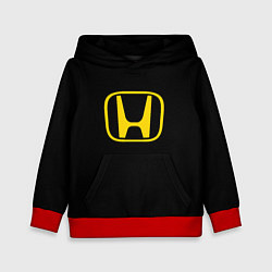 Толстовка-худи детская Honda yellow, цвет: 3D-красный