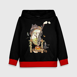 Толстовка-худи детская Ходячий замок: Studio Ghibli, цвет: 3D-красный