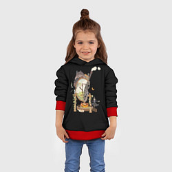 Толстовка-худи детская Ходячий замок: Studio Ghibli, цвет: 3D-красный — фото 2