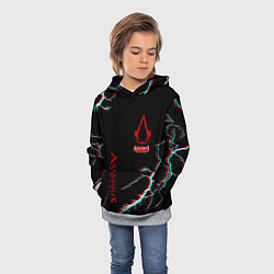 Толстовка-худи детская Assassins Creed strom, цвет: 3D-меланж — фото 2