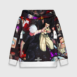 Детская толстовка Сукуна против годжо в цвете - Магическая битва