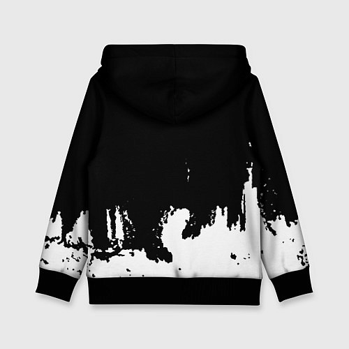 Детская толстовка Контра белые лого / 3D-Черный – фото 2