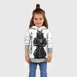 Толстовка-худи детская Самурай в стойке, цвет: 3D-меланж — фото 2