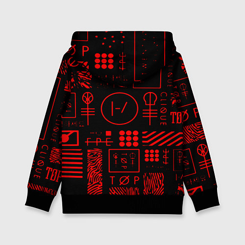 Детская толстовка Twenty one pilots pattern rock / 3D-Черный – фото 2