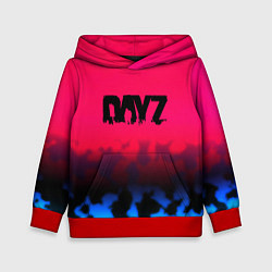 Толстовка-худи детская Dayz камуфляж, цвет: 3D-красный