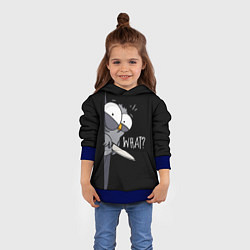 Толстовка-худи детская Филин с ножом, цвет: 3D-синий — фото 2
