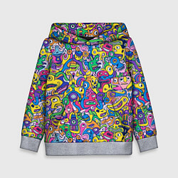 Детская толстовка Рожицы разноцветные