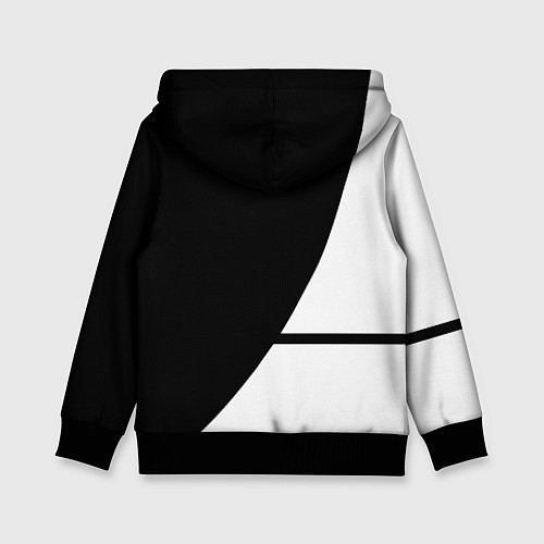 Детская толстовка Герб РФ текстура спорт / 3D-Черный – фото 2