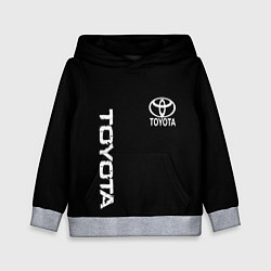 Детская толстовка Toyota logo white steel
