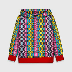 Детская толстовка Абстрактные разноцветные вертикальные полосы