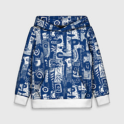 Детская толстовка Маски туземные абстракция