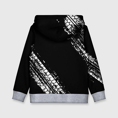 Детская толстовка BMW : автомобильные текстуры шин / 3D-Меланж – фото 2