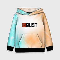 Толстовка-худи детская RUST gradient, цвет: 3D-черный