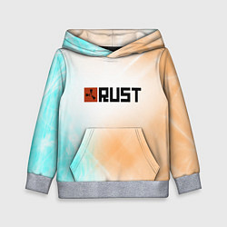 Толстовка-худи детская RUST gradient, цвет: 3D-меланж