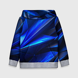 Детская толстовка Синяя геометрическая абстракция