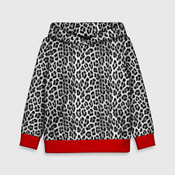 Детская толстовка Черно-белая шкура леопарда