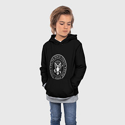 Толстовка-худи детская Ramones logo rock, цвет: 3D-меланж — фото 2