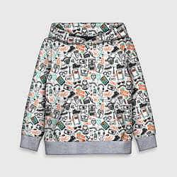 Детская толстовка Дудл хипстер