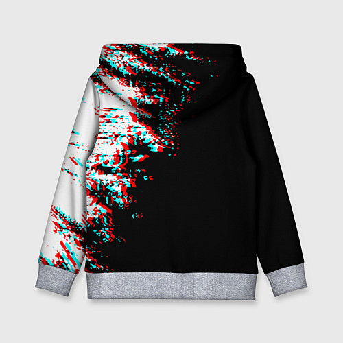 Детская толстовка Among us краски глитч / 3D-Меланж – фото 2