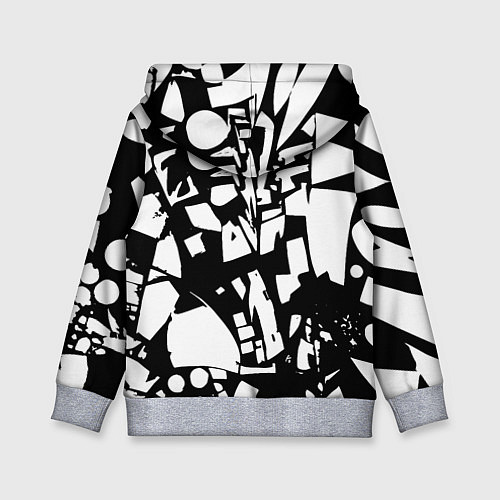 Детская толстовка Модная абстракция - нейроарт / 3D-Меланж – фото 2