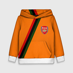 Толстовка-худи детская Arsenal geometry steel, цвет: 3D-белый